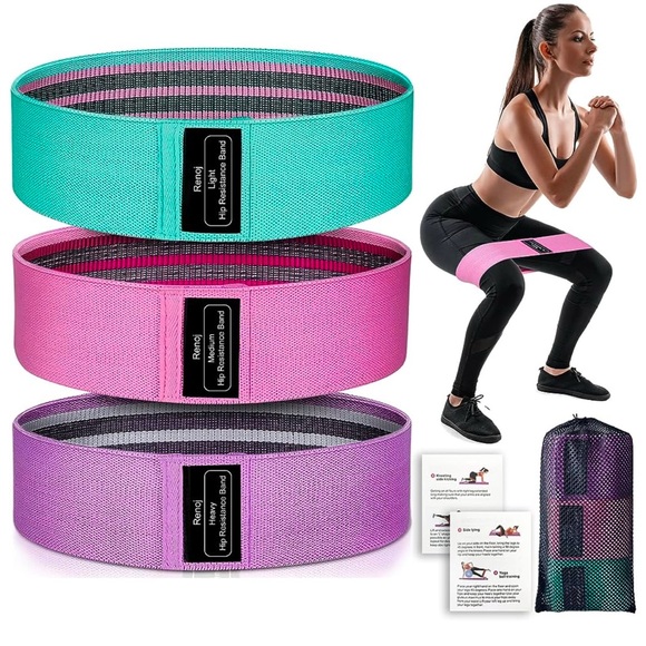 Renoj Resistance Bands, Exercise Workout Bands for Women and Men - Picture 1 of 6